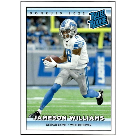 NFL 2022 Instant Donruss Rated Rookies Retro Football Jameson Williams 1 of 4094 Trading Card #7 (Panini)