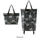 thumbnail image 2 of Minnieouse Bolsa con carrito de compras, bolsa de compras plegable multifuncional y resistente al desgaste con ruedas reutilizable Bolsas de mensajero y de hombro Impresión de rosas, 2 of 6