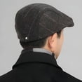 thumbnail image 5 of TELOLY Newsboy Cap for Men,Warm Breathable Wool Hat,Comfortable Wear Men'S Hats & Caps,Black, 5 of 5