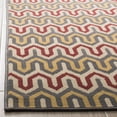 thumbnail image 3 of Safavieh Hampton Corina Geometric Indoor/Outdoor Area Rug, Dark Gray/Rust, 2'7" x 5', 3 of 8