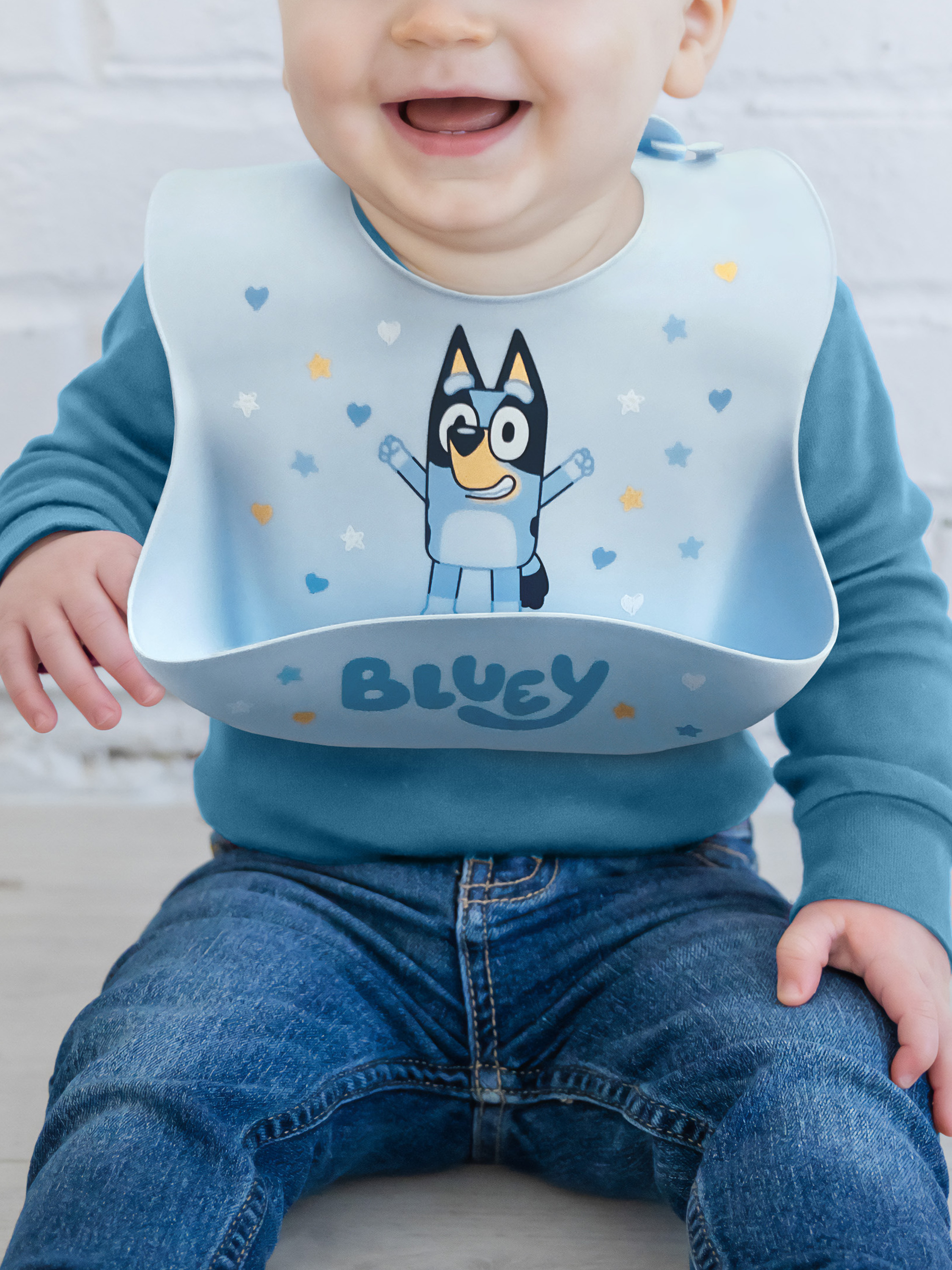Neat Solutions Bluey Silicone Bib, Food-Grade photo 3