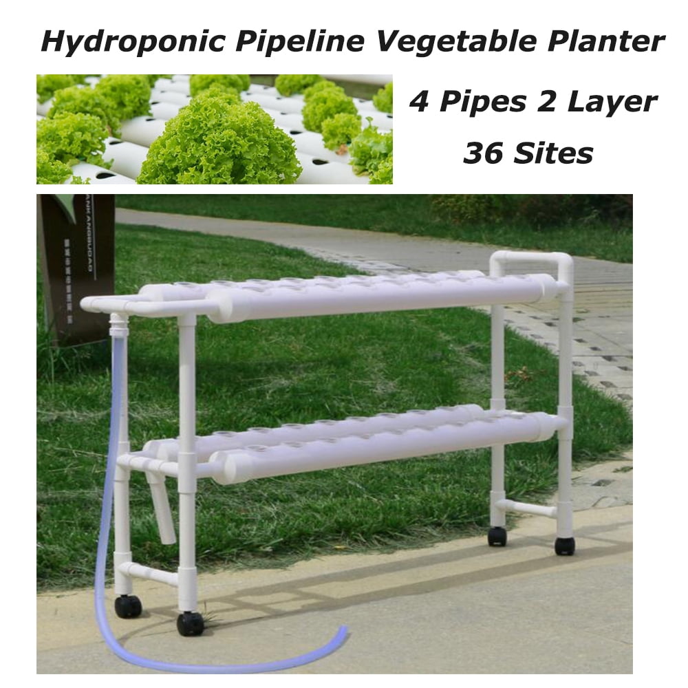 Hydroponic Grow Kit 36 holes Plant Sites 1 layer Vegetable Hydrokultur DFT Home 