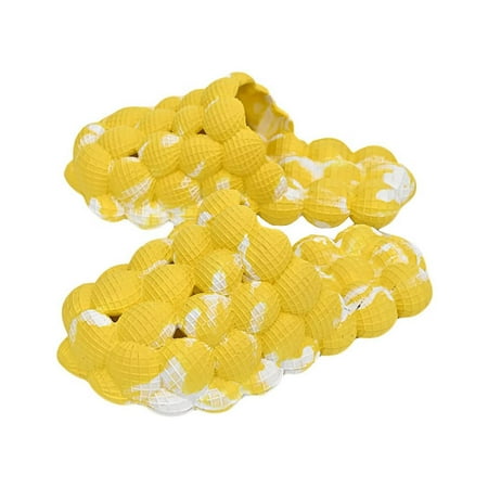 

Tagold Women s Massage Slippers Unisex Super Soft Sandals Men s Breathable Beach Slippers Bath Slippers Bedroom Sandals Yellow 39
