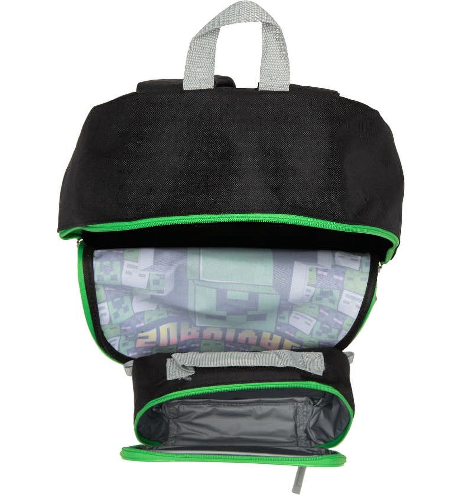Minecraft Backpack  with Detachable Lunch Box
