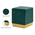 thumbnail image 2 of Meridian Furniture Jax Contemporary Velvet Ottoman/Stool in Green, 2 of 4
