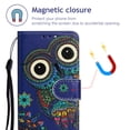 thumbnail image 3 of iPhone 13 Pro Max Case with Card Holder/Detachable Hand Strap, Allytech Stand Folio Flip Wallet Credit Card Slots Magnetic Snap PU Leather Protective Case for iPhone 13 Pro Max 6.7" 2021, Strange Owl, 3 of 5