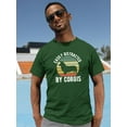 thumbnail image 2 of Easily Distracted By Corgis T-Shirt Men -Image by Shutterstock, Male x-Large, 2 of 4