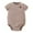 Brown, variant on Otqutp Baby Girls Short Sleeved Solid Color Crewneck Romper Toddler Summer Cute Fashion Small Buckle Bodysuit Solid Color (White-1,12-24Months)