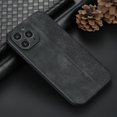 thumbnail image 6 of Allytechgroup Case for iPhone 16, Durable PU Leather/Soft TPU Back Shockproof Case Anti-slip Bumper [All-inclusive Lens Protection] [Supports Wireless Charging] Slim Thin Cover, Black, 6 of 8