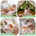 thumbnail image 6 of Throw Blanket Fleece Throw Blanket 50x80in, Spring Easter Cute Rabbit Tulip Soft Lightweight Bed Blankets Flower Butterfly on Pink Plaid Fuzzy Couch Blankets for All Season, 6 of 9