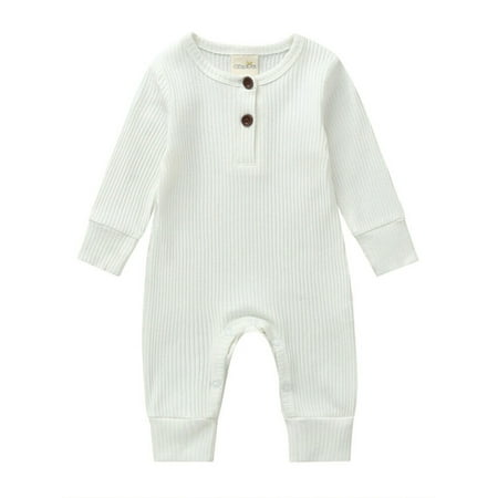 

Lookwoild Newborn Baby Boy Girl Clothes Long Sleeve Jumpsuit One-Pieces Outfits