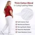 thumbnail image 4 of BILLIONHATS 24 Pack of Wholesale Womens Jogger Sweatpants, Bulk Comfy Fleece-Lined Joggers with Ribbed Cuffs for Charities & Homeless Shelter Donations, Color White, Size X-Large, 4 of 7