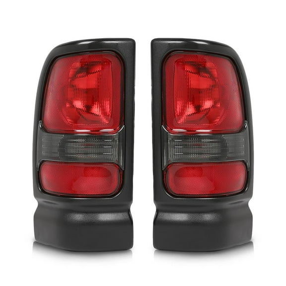 Smoke Tail Lights Lamps Left & Right Set Fit For 94-02 Dodge Ram 1500 2500 3500