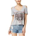 thumbnail image 2 of Blusa de punto gráfico Belle du Jour para mujer gris mediana, 2 of 2