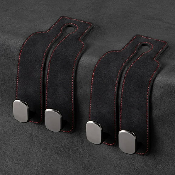 Car Hooks for Headrest, Car Seat Back Storage Hook for Headrest, Headrest Hooks for Purses and Bags, Car Hooks Leather