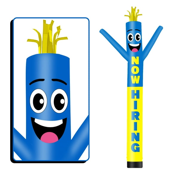 Inflatable Tube Man Now Hiring Wacky Wavy Dancing Guy for Outdoor Decoration Advertising Business Promotion (Blower Not Included)