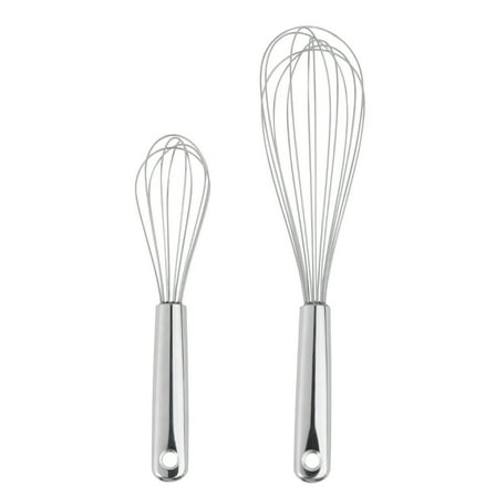 Mainstays 2 Piece Stainless Steel Balloon Whisk, 11.8 inch and 8.85 inch