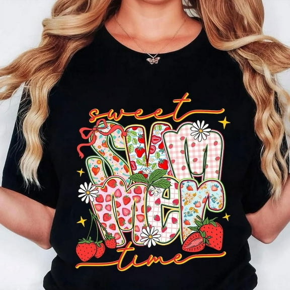 Preppy Summer Vibes T-Shirt, Coquette Lemon Bow Shirt, Girly Summer Tee, Cute Everyday Summer Shirt, Trendy Summer Graphic T-Shirt