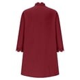 thumbnail image 5 of Wang6 Cardigan Sweaters for Women Causal Open Front Long Sleeve Lightweight Knit Sweater Trendy Fall V Neck Lace Knitted Tops Outerwear RD3 S, 5 of 6