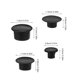 thumbnail image 2 of WEUVEB 200Ud Tapones Plásticos Redondos Negros Para Muebles Para Sellar Agujeros Y Proteger De Polvo, 2 of 7