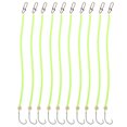 thumbnail image 1 of Aparejos de Pelo Sunnimix 10 Unids Anzuelos de Púas Luminosos Aparejos de Atados Listos Tamaño del 12, 1 of 7
