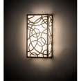 thumbnail image 1 of Meyda 197402 9 in. Fizz Deco Wall Sconce - White & Gold, 1 of 1