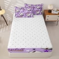 thumbnail image 4 of Homewish Girls Sport Baseball Zipper Twin Comforter Sets with Fitted Sheet and 2 Pillowcases,Ball Gamer Zipper Bedding Set,4-Piece, 4 of 6