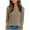 Khaki, variant on LIZUOJUNF Womens Henley Knit Shirts Dressy Lightweight Tunic Sweaters Business Casual Blouses V Neck Seven Quarter Sleeve 2026 Summer Spring Outfits