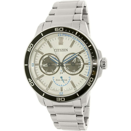 Citizen Men's Eco-Drive BU2040-56A Silver Stainless-Steel Eco-Drive Watch