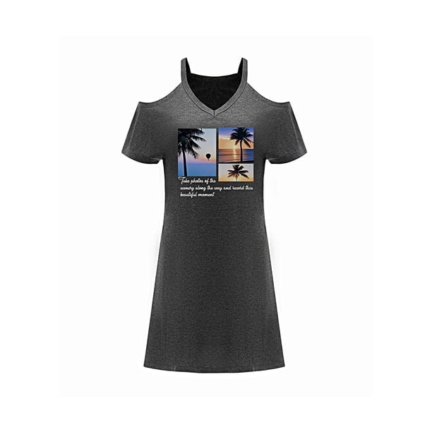 Vestido de mujer con hombros descubiertos, vestido de primavera a la moda para mujer, para el trabajo de vacaciones L