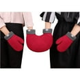 thumbnail image 5 of Holding Hands Gloves 2 Person Mittens For Friendship Lovers Winter Hand In Hand Couple Gloves Couple Gloves, 5 of 8