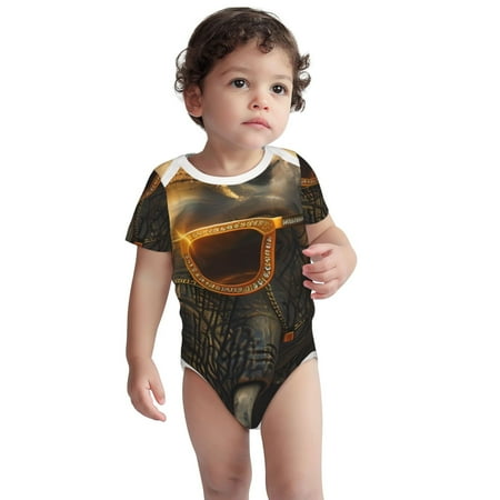 

Kdxio Cool Sunglasses Elephant Art Pattern Unisex Baby Cotton Short Sleeve Bodysuits-12 Months
