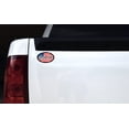 thumbnail image 2 of 4in x 2.5in Oval American Flag Massachusetts Sticker, 2 of 3