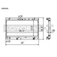thumbnail image 2 of Koyo VH090866 Turbo Radiator Assembly for 2002 Subaru Impreza WRX 2.0L, 2 of 2