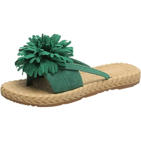 

White Slippers for Women Comfortable Slip on Flip Flop Slippers Women Retro Large Size Summer Womens Shoes