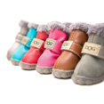 thumbnail image 4 of 4 Pcs/set Winter Pet Dog Shoes For Small Dogs Cats Super Warm Leather Dog Snow Boots Waterproof Chihuahua Pug Shoes Pet Supplies ShopWise Round, 4 of 13