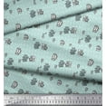 thumbnail image 3 of Soimoi Green Cotton Voile Fabric Its Always Coffee Time Text Fabric Prints By Yard 42 Inch Wide, 3 of 3
