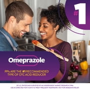Equate Omeprazole Delayed Release Coated Tablets, 20 mg, Wildberry Mint, 14 Count, 3 Pack, Compare to Prilosec OTC