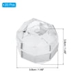 thumbnail image 2 of Uxcell Clear Plastic Ring Boxes 1.5"x1.5" Engagement Ring Holder Box Earrings Jewelry Box with Foam Insert White 20 Pcs, 2 of 6