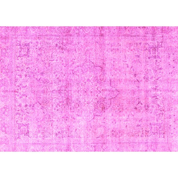 Ahgly Company Indoor Rectangle Persian Pink Traditional Area Rugs, 5' x 7'