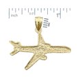 thumbnail image 2 of 14K Gold Two Engine Airplane Pendant, 2 of 5