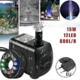 thumbnail image 2 of 15w 800l/h Fountain Pump, Pond Pump, Fountain Pump, Garden Pump, Fountain Pump With 12 Leds, 2 of 5