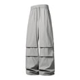 thumbnail image 2 of lcziwo Man Summer Cargo Pants with Multi Pockets Travel Casual Trousers Work Solid Color EDC Pants Outdoor Apparel Gray S, 2 of 8