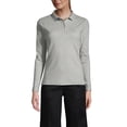 thumbnail image 2 of Lands' End School Uniform Women's Long Sleeve Feminine Fit Interlock Polo Shirt, 2 of 2