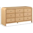 thumbnail image 4 of Pemberly Row Mid-Century NaturalAsh Wood and Natural Cane Dresser, 4 of 12