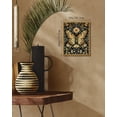 thumbnail image 6 of Drsoum Vintage Flowers Butterfly Canvas Prints Home Decor Painting Picture Bedroom Wall Art Bathroom Living room 8x10in Brown Framed, 6 of 7