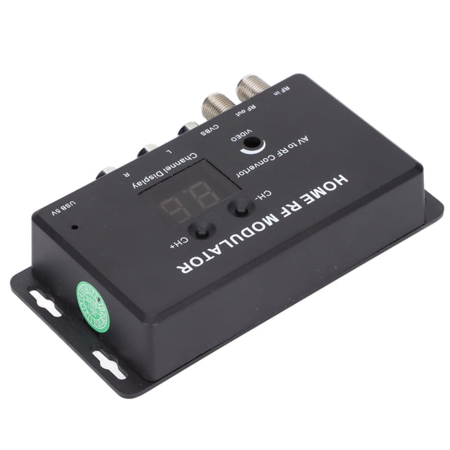 Audio y Video A RF UHF Modulador, Modulador de TV Superior Performance Fine Craftsmanship para Reproductores de DVD para Equipos Digitales para Juegos