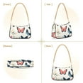thumbnail image 7 of FORMRS Womens Shoulder Bag with Chain Strap Clutch Purse Cute Tote Handbag, Beige Butterflies, 7 of 7