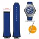 thumbnail image 3 of Correa de silicona para reloj Hublot Big Bang Classic Fusion de 17 x 27 mm, correa de goma que sobresale, herramientas para correa de 27 x 17 mm, color negro, azul y gris, 3 of 5