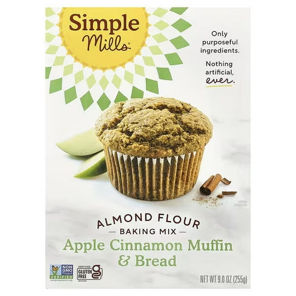 Simple Mills, Almond Flour Baking Mix, Apple Cinnamon Muffin & Bread, 9 oz (255 g)